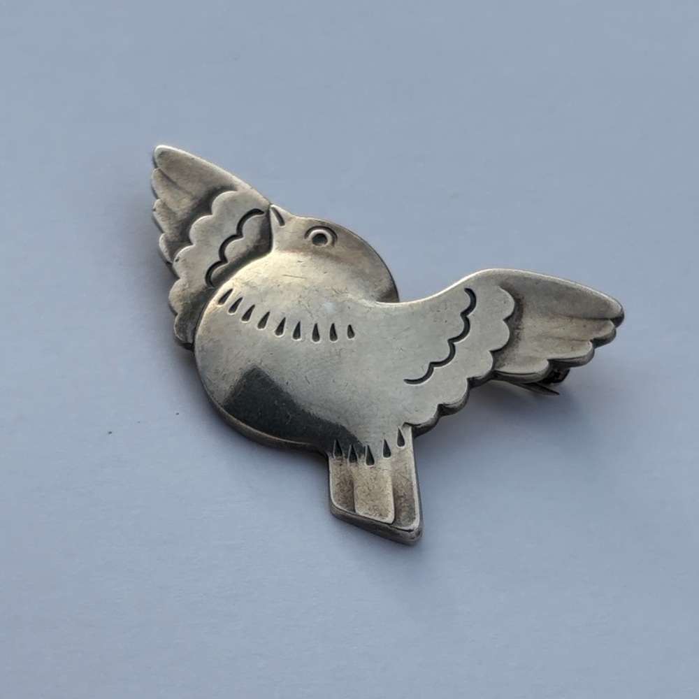 Georg Jensen Sterling Silver Dove Brooch
